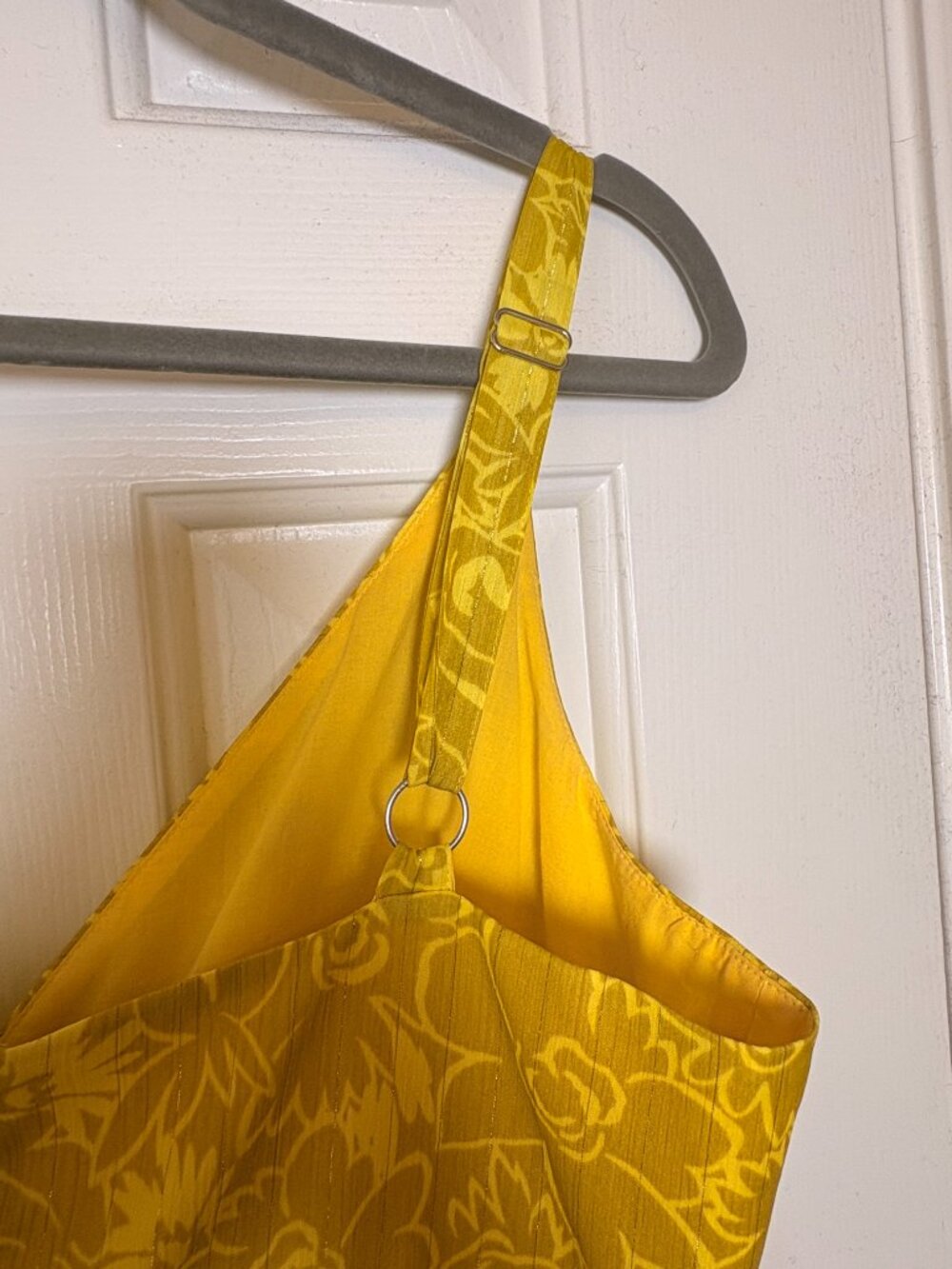 Revolve Likely Carla Floral Midi Dress Yellow Boho Resort Size 6 - Picture 9 of 11